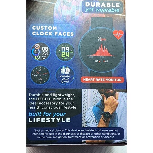 iTech Fusion 2 Health & Fitness Smartwatch | iOS & Android Compatible - Picture 6 of 16